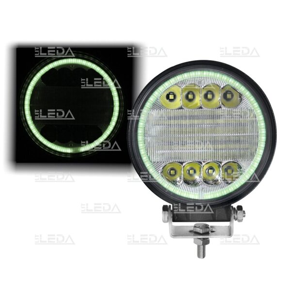 LED Darba lampa 30W (combo beam, green angel eye)